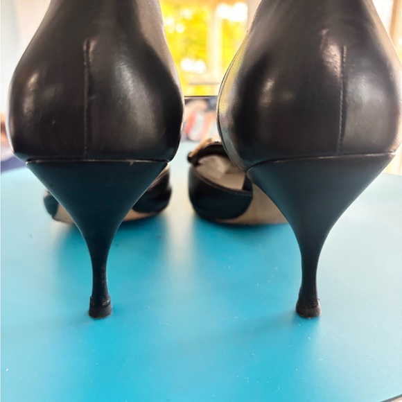 Prada size 40 D Orsay ladies pump- kitten heels lightly worn condition - Picture 9 of 13